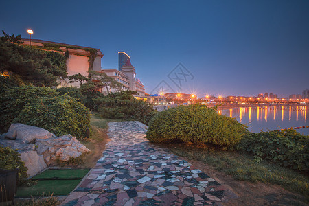 威海夜色威海夜景高清图片