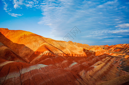 七彩张掖甘肃张掖丹霞地质公园背景