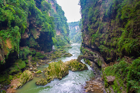 瀑布桥贵州黔西南马岭河峡谷背景