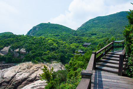 浙江舟山桃花岛背景