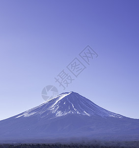 秋天近景富士山高清图片