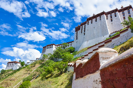 西藏拉萨布达拉宫风景高清图片素材