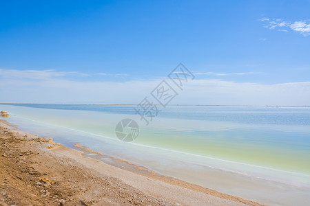 青海省海西蒙古族藏族自治州茶卡盐湖背景图片