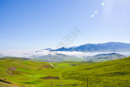 青藏公路沿途风光背景图片