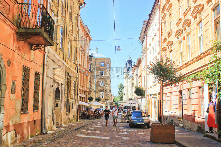 乌克兰利沃夫城市街景图片