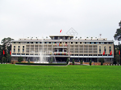 越南胡志明市统一宫背景