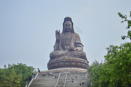 万佛山佛山西樵山大佛背景