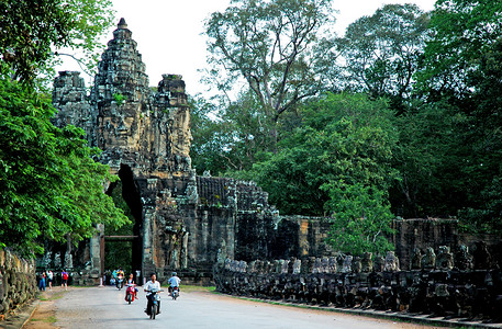 柬埔寨暹粒通王城Angkor Thom高清图片