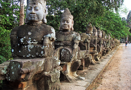 柬埔寨暹粒通王城Angkor Thom高清图片