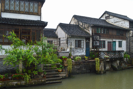 上海枫泾古镇背景图片