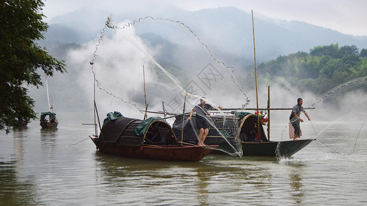 丽水古堰画乡背景