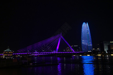 宁波市夜景背景图片