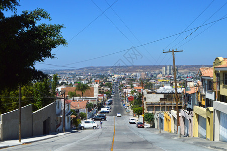 墨西哥城市风光背景图片