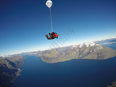 新西兰高空跳伞高清图片