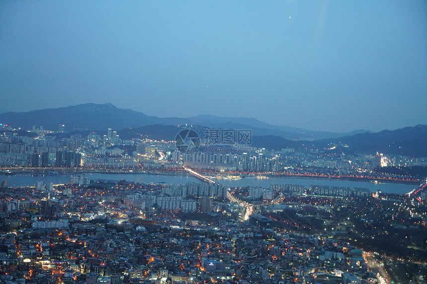 韩国首尔夜景图片
