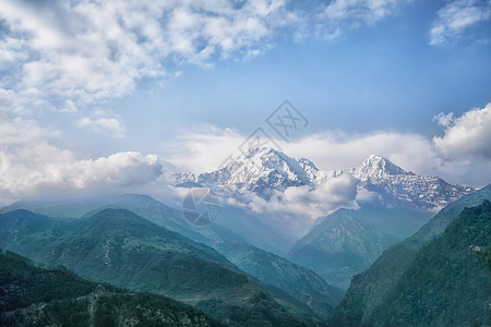 尼泊尔喜马拉雅山背景