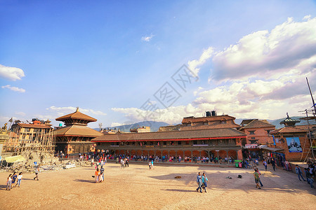 尼泊尔杜巴广场高清图片