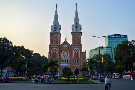越南胡志明市天主教教堂图片