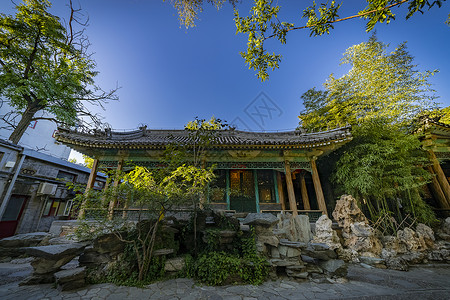 北京恭王府蝠厅背景图片