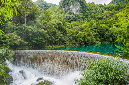 贵州黔南荔波小七孔景区水高清图片素材