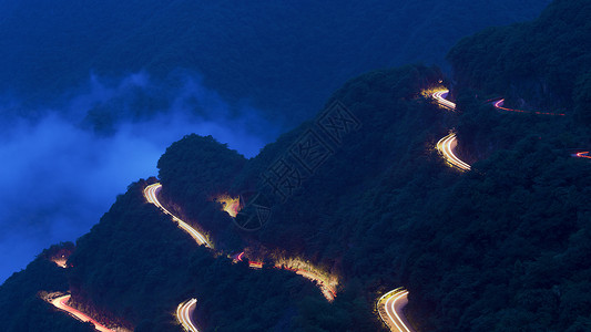 安徽径山桃岭公路背景图片