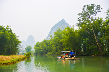 广西明仕田园背景