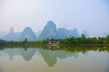 广西明仕田园背景图片