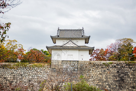 日本秋景日式建筑图片