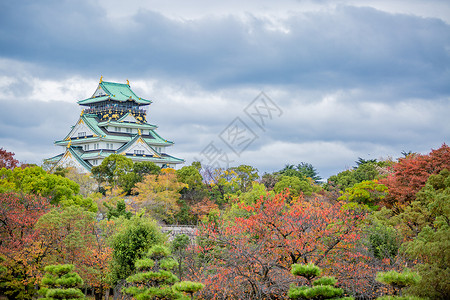 日本天守阁背景图片