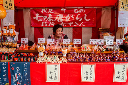 卖小吃日本美食背景
