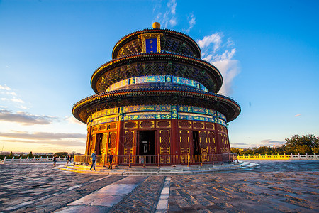 祈年殿建筑北京天坛祈年殿背景