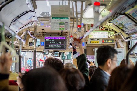 日本风情日本公交背景