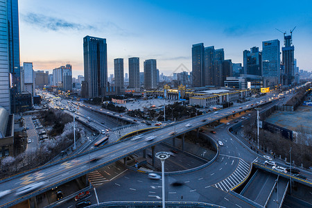 高架延时城市高架车流延时摄影背景