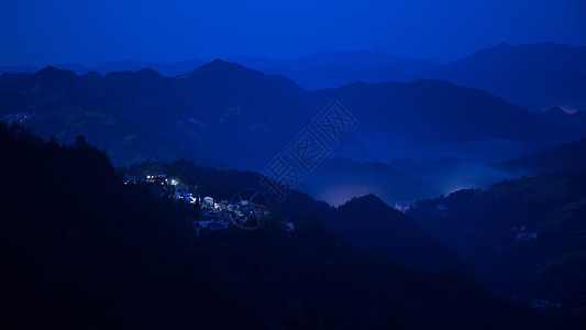 石月亮安徽歙县石谭风景区背景