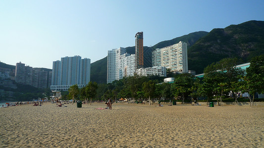 香港富豪聚居区香港浅水湾背景