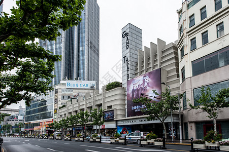 邬达克建筑大光明电影院背景