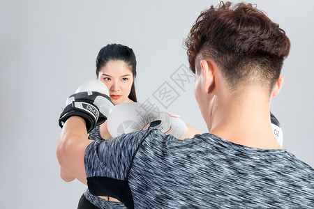 拳击手训练图片