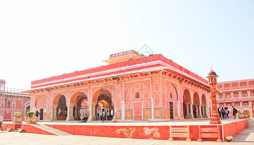 查普曼普尔印度斋普尔城市宫殿背景