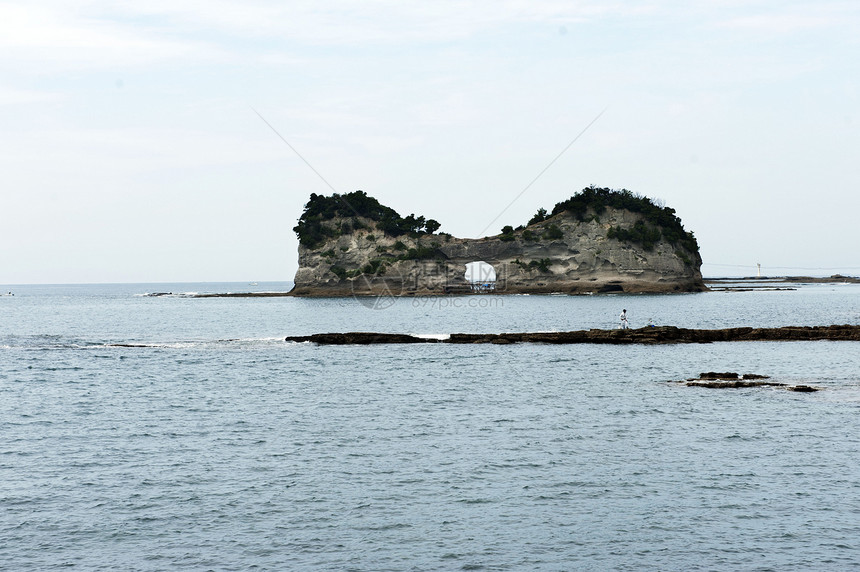 日本南纪白浜圆月岛图片