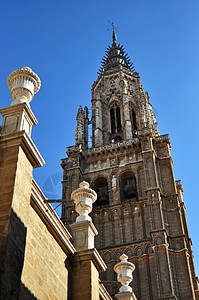 教会花托莱多大教堂 Toledo Cathedral背景