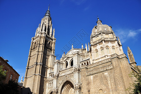 教会花托莱多大教堂 Toledo Cathedral背景