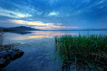 美丽的杭州余杭南湖图片