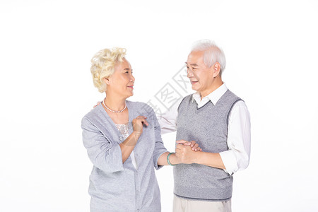 老年夫妻形象退休高清图片素材