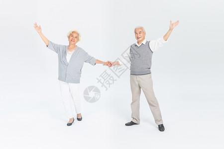 老年夫妻跳舞形象高清图片
