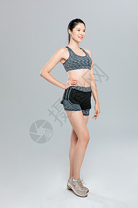 运动健身美女形象模特高清图片素材
