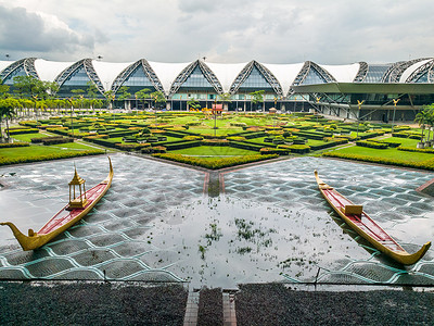 泰国曼谷素万那普机场背景图片