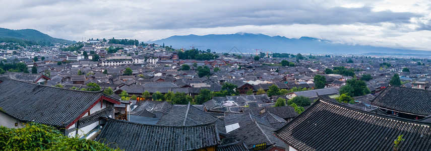 云南丽江大研古城背景