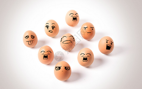 鸡蛋表情包愤怒高清图片素材