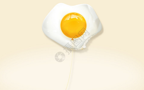 煎蛋和培根汽球设计图片