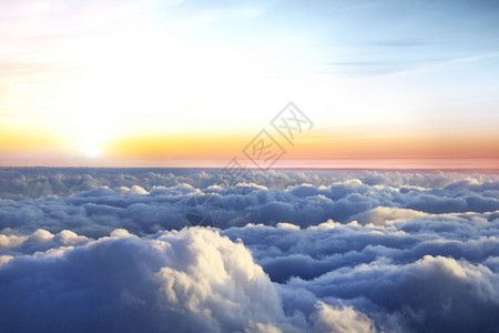 云端背景高空高清图片素材